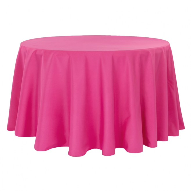 Round Basic Polyester Tablecloths